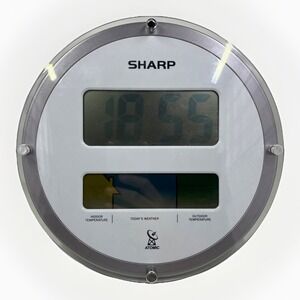 Sharp Atomic Digital Wall Clock SPC906 *DOES NOT HAVE EXTERNAL SENSOR*‎